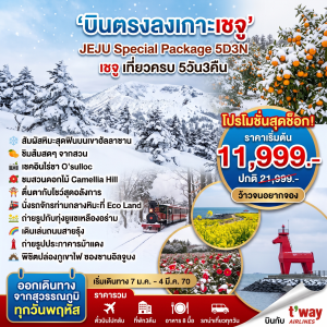 ทัวร์เกาหลี JEJU SPECIAL PACKAGE 5วัน 3คืน 7C / LJ / BX / TW